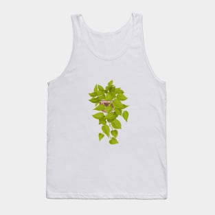 Neon Pothos Plant Illustration Tank Top